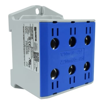 CONECTOR SERIE OTL  COBRE / ALUMINIO, AISLADO, 3 CONEXIONES  AL/CU 6 A 95MM2 COLOR AZUL, UN  1000V AC/DC, IN 245A(CU)/220A(AL), APROBACION UL.