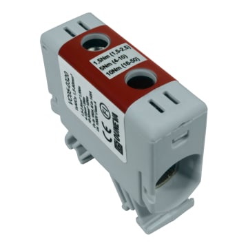 CONECTOR SERIE OTL COBRE / ALUMINIO, AISLADO, 1 CONEXIÓN AL/CU 1,5 A 50MM2 COLOR ROJO, UN  1000V  AC/DC, IN 160A(CU)/145A(AL).