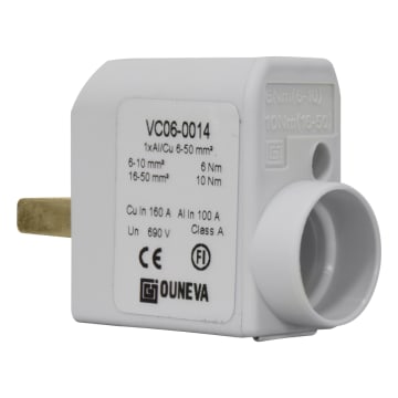 CONECTOR PARA DISPOSITIVO CON PUERTO DE MEDIDA 1XAL/CU 6-50MM2 IN 160A(CU)/100A(AL), UN 690V
