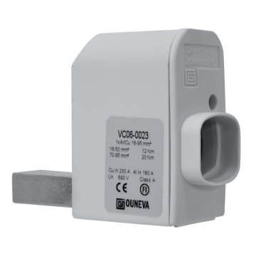CONECTOR PARA DISPOSITIVO IZQUIERDO 1XAL/CU 16-95MM2 IN 230A(CU)/180A(AL), UN 690V ESTANDAR