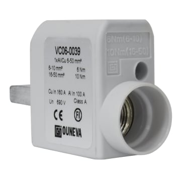 CONECTOR PARA DISPOSITIVO IZQUIERDO 1XAL/CU 6-50MM2 IN 160A(CU)/100A(AL), UN 690V