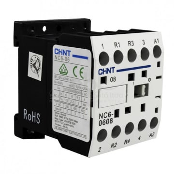 MINI CONTACTOR AUX 6A AC3 220VAC 2NO+2NC