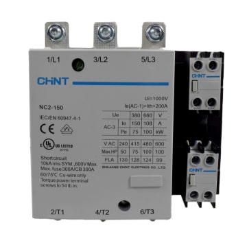 CONTACTOR 150A AC3 110VAC UL 1NA+1NC