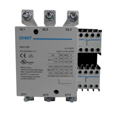 CONTACTOR 225A AC3 220VAC UL 2NA+2NC