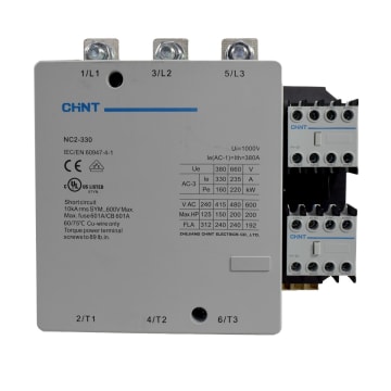 CONTACTOR 330A AC3 220VAC VDE 2NA+2NC
