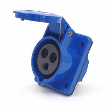 TOMA INCRUSTAR INCLI 32A 230VAC AZUL