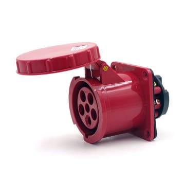 TOMA INCRUSTAR 125A 220-380/240-415VAC ROJO