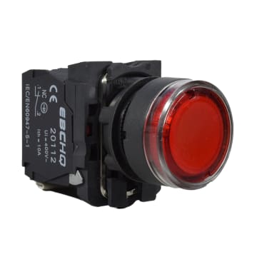 PULS PLAS NC+LED ROJO 220V