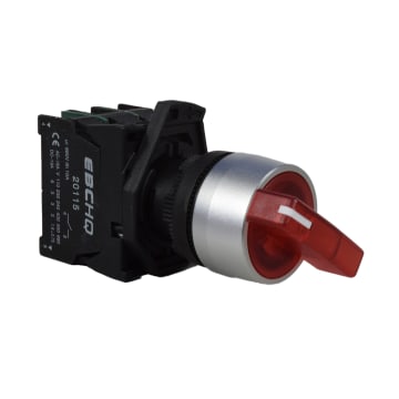 SEL MUL PLAST 3 POS C/LED ROJO 240V