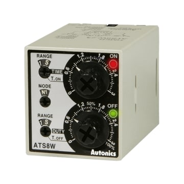 TEMPORIZADOR ASIMETRICO 0.3SEG A 30 HORAS. ALIMENTACION 100-240VAC, 24-240VDC. CON BRACKET DIN 48X48MM.