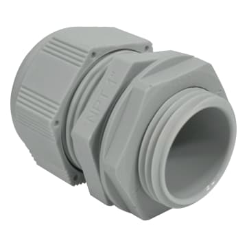 PRENSACABLE 1" NPT NYLON C/TUERCA X 20 UNID