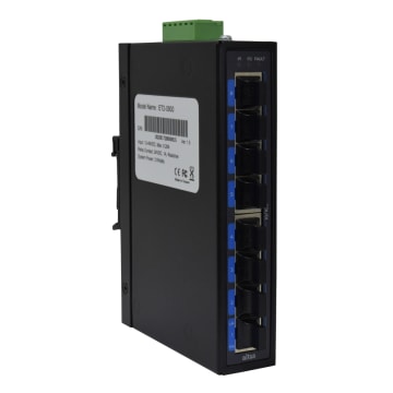 SWITCH INDUSTRIAL ETHERNET 8 PUERTOS MONTAJE EN RIEL, ALIMENTACION 12-48 VDC