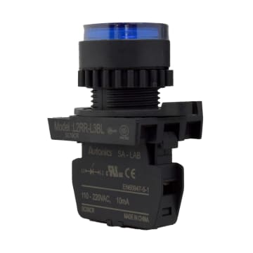56 LAMP LED 22mm AZUL 110-220 VAC