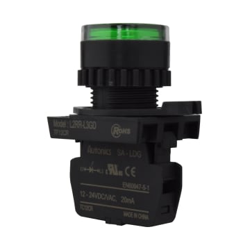 57 LAMP LED 22mm VERDE 12-24V AC/DC
