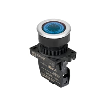 01 LAMP LED AZUL 30mm 12-24VDC/AC PLAST PLAN