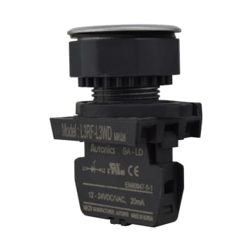 07 LAMP LED BLANCA 30mm 12-24VDC/AC PLAST PLAN