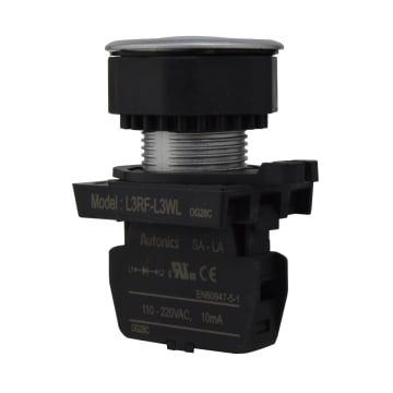 08 LAMP LED BLANCA 30mm 110-220VAC PLAST PLAN