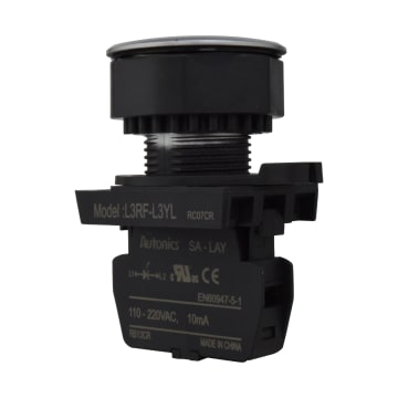 10 LAMP LED AMA 30mm 110-220 VAC PLAST PLAN