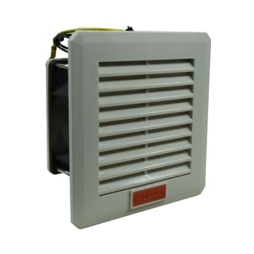 VENTILADOR CON FILTRO, 120X120X58.5MM, IP54, TEMPERATURA -10 +70°C, 110VAC, 14W, FLUJO 30M3/H CONEXIÓN POR TERMINAL