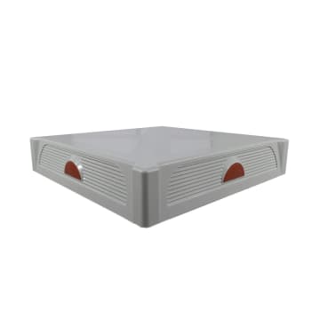VENTILADOR DE TECHO CON FILTRO, 364X364X107MM, IP54, TEMP -10 +70°C, 230VAC, 25W, FLUJO 400M3/H