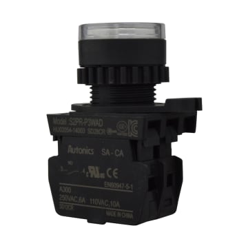 22 PULS PLAST NA + LED BLANCO 12-24 VDC/AC 22mm