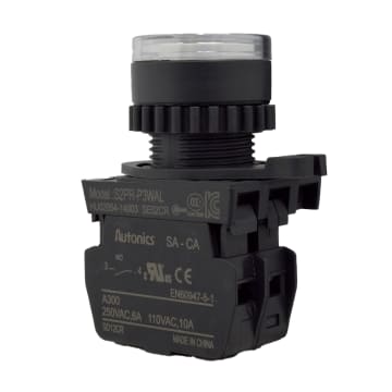 23 PULS PLAST NA + LED BLANCO 110-220 VAC 22mm