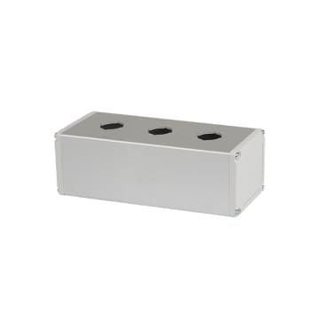 CAJA CUADRADA 3H 22mm ALUMINIO
