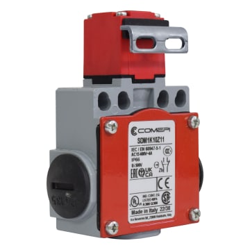 INTERRUPTOR DE SEGURIDAD PARA PUERTAS CON LLAVE, METALICO 1 NA + 1 NC.