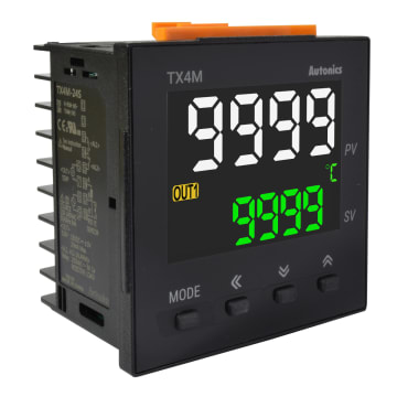 CONTROLADOR DE TEMPERATURA TX4 72X72 SALIDA SSR, 2 EVENTOS, ALIMENTACION 100-240 VAC.