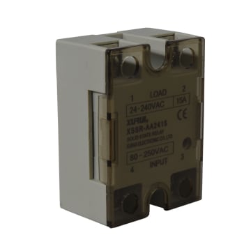 SSR 15A 80-250VAC 240VAC C/TAPA Y LED IND SERIE W1