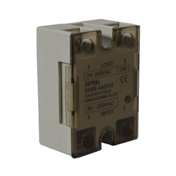 SSR 25A 80-250VAC 240VAC C/TAPA Y LED IND SERIE W1