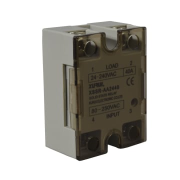 SSR 40A 80-250VAC 240VAC C/TAPA Y LED IND SERIE W1
