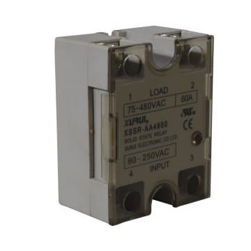 SSR 60A 80-250VAC 480VAC C/TAPA Y LED IND SERIE W6