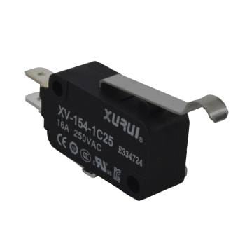 MIC/SW MINI PCURVA 16A 250VAC CONMUTABLE X 10 UNID