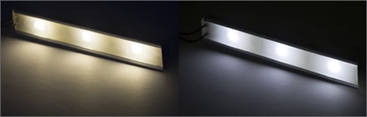 Warm and Cool LEDs Potted with UR5635 LED Potting Compound