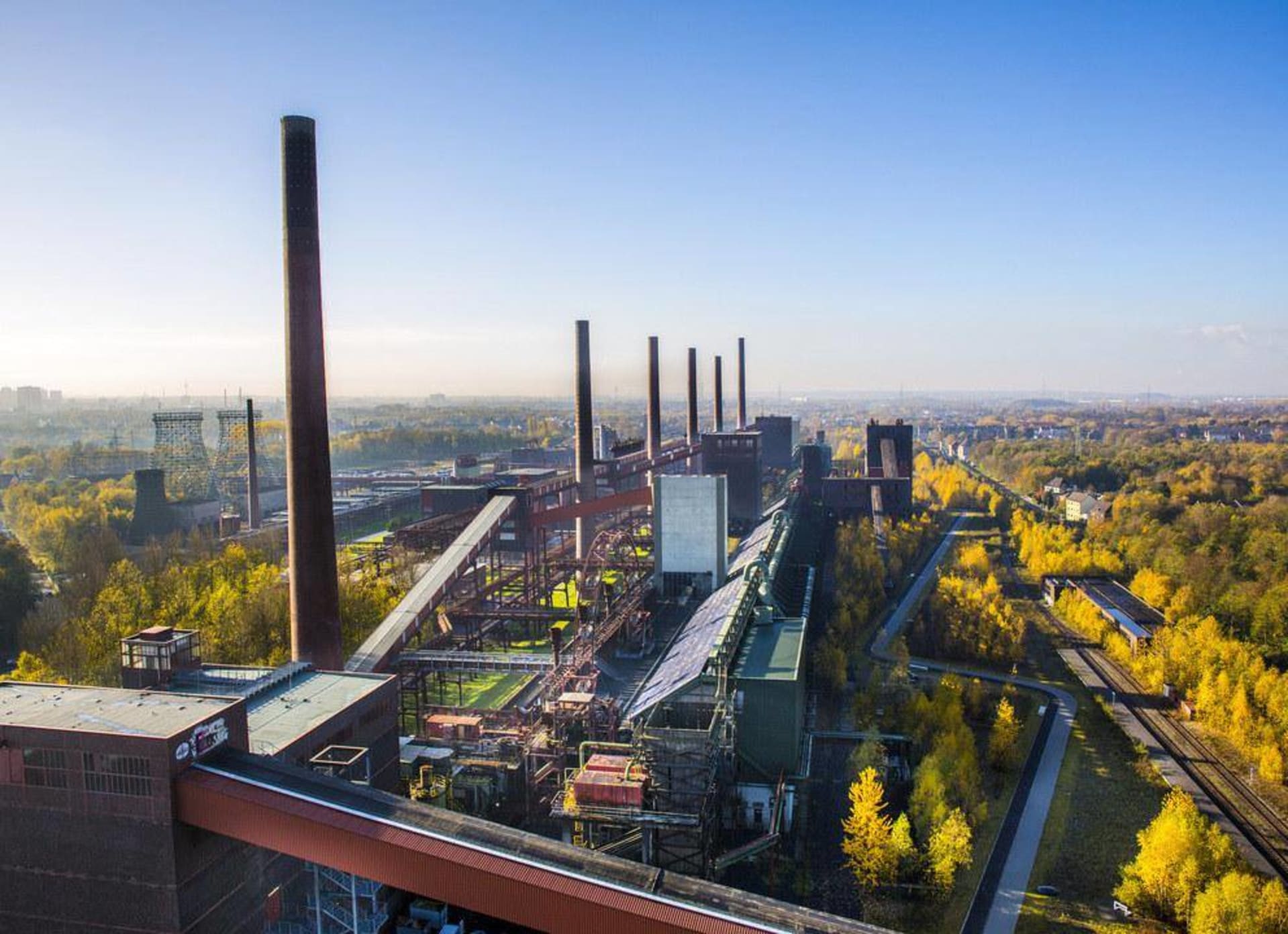 Zeche Zollverein Landschaft Techno