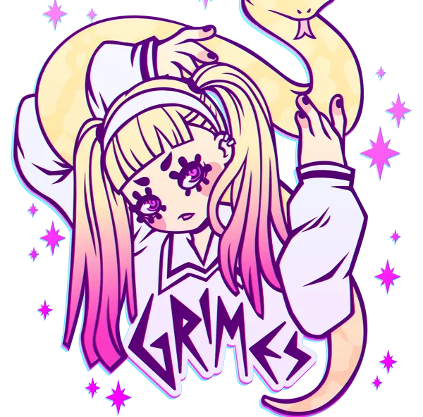 Visual Feels: Werepop’s Grimes Sticker