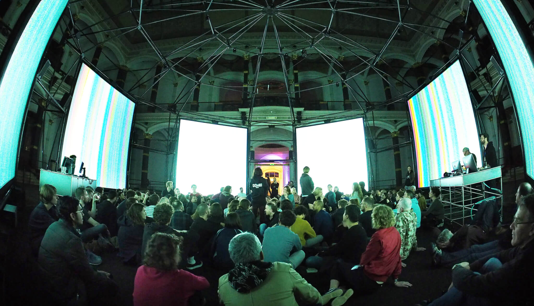 ism hexadome exhibition frank bretschneider pierce warnecke martin gropius bau by udo siegfriedt 2018 01
