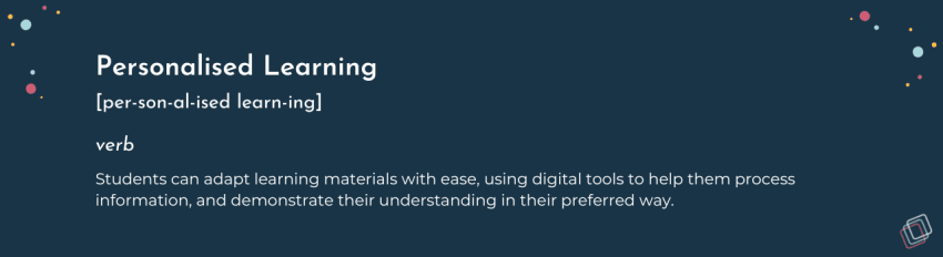 Personalised Learning Definition This image illustrates the personalised learning definition.