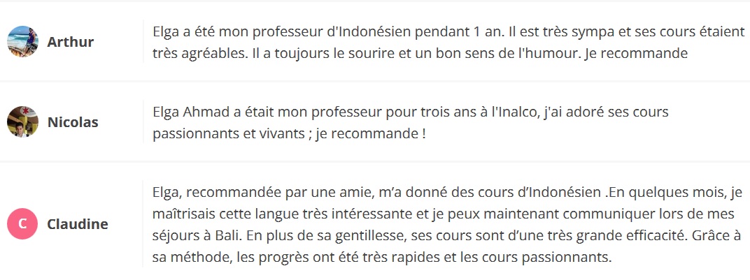 avis sur Elga Ahmad avis sur Elga Ahmad