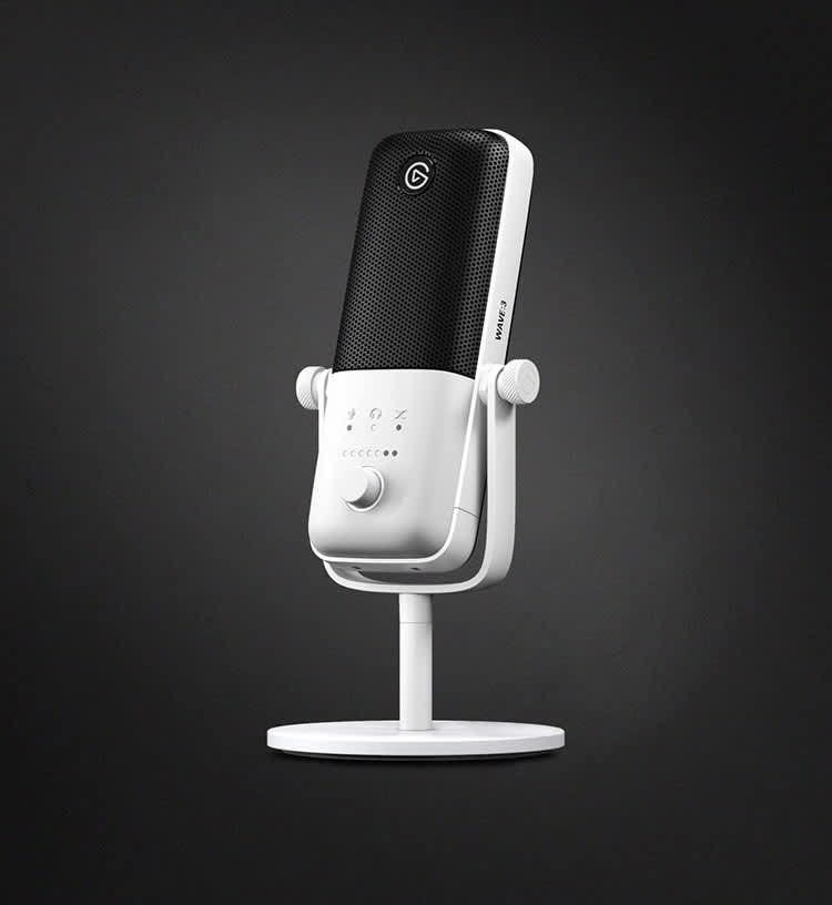 Wave:3 - White | Microphone & Digital Mixing Solution | Elgato