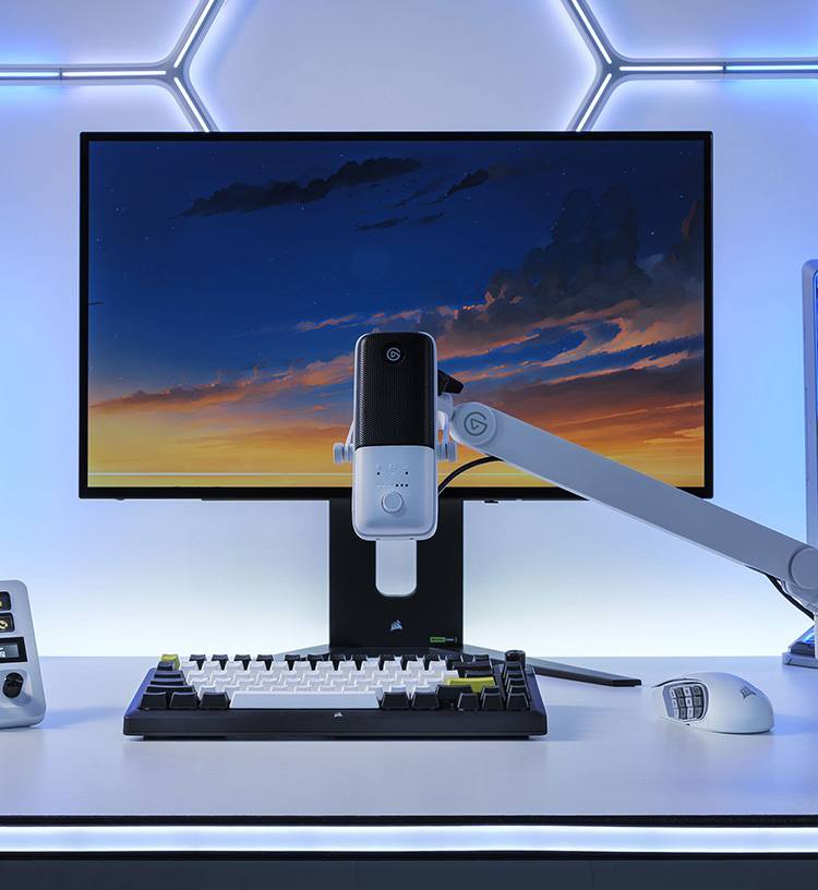 Wave:3 - White | Microphone & Digital Mixing Solution | Elgato