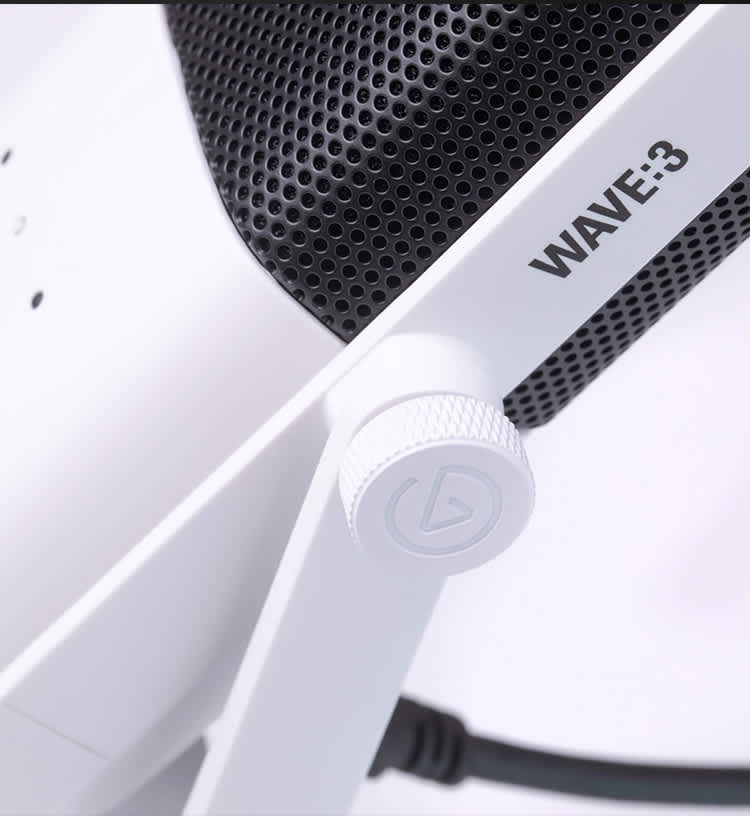 Wave:3 - White | Microphone & Digital Mixing Solution | Elgato