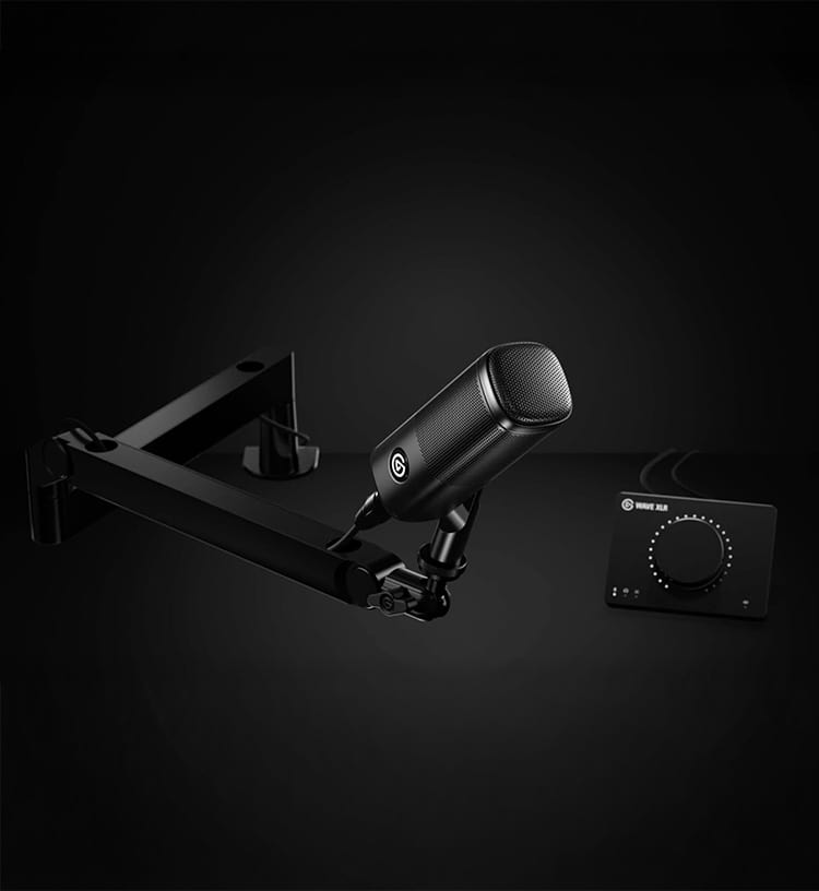 Wave DX - Black | Dynamic Vocal Microphone | Elgato