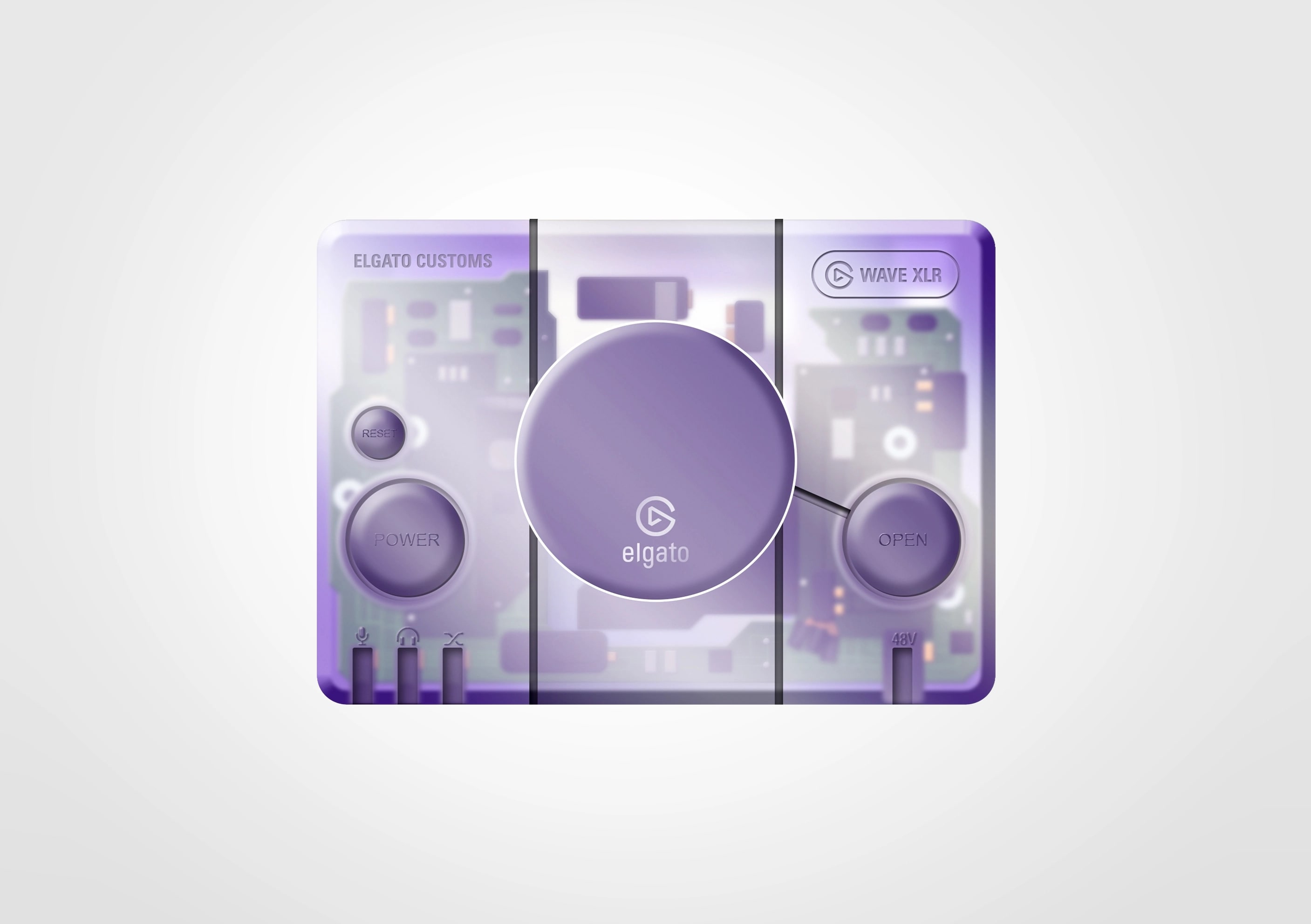 Wave XLR Retro Purple Faceplate