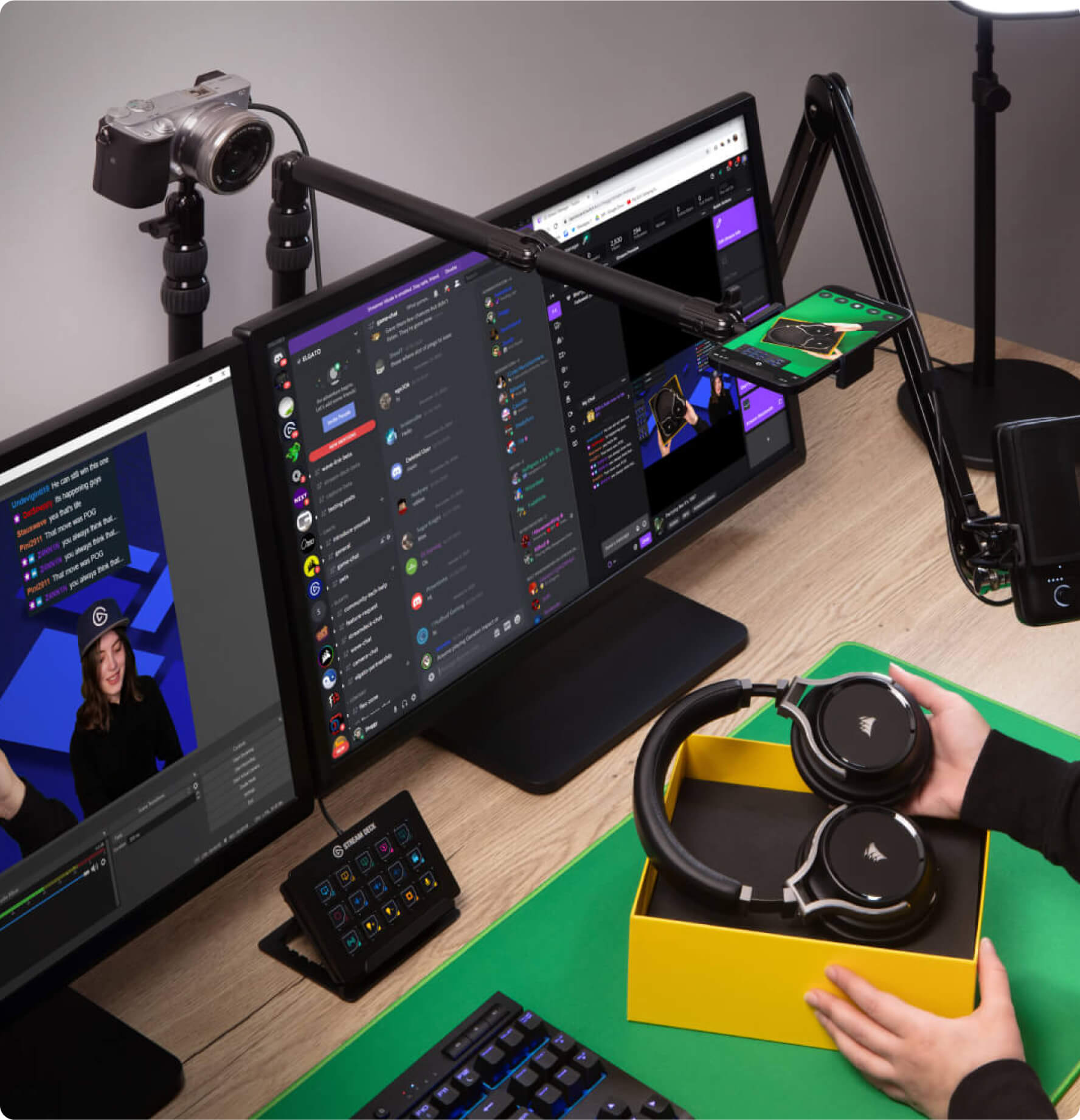 Green Screen Mouse Mat | XL Chroma Key Mouse Pad | Elgato