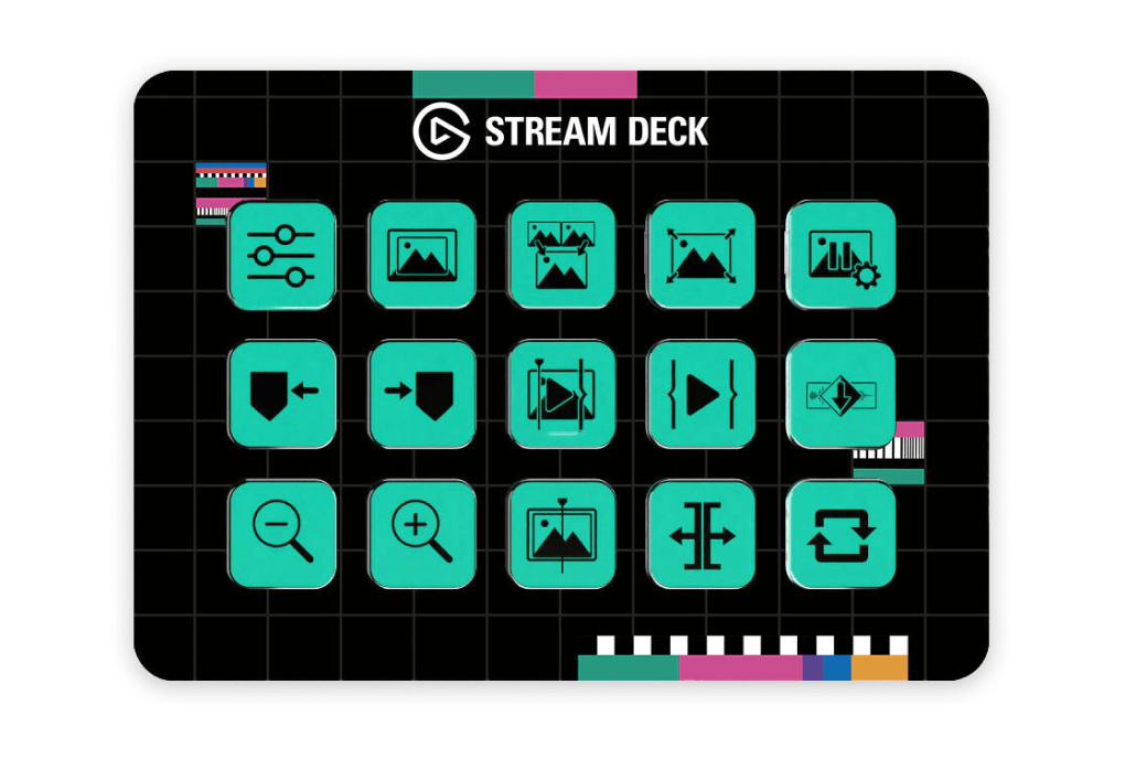 Stream Deck MK.2 with No Signal faceplate