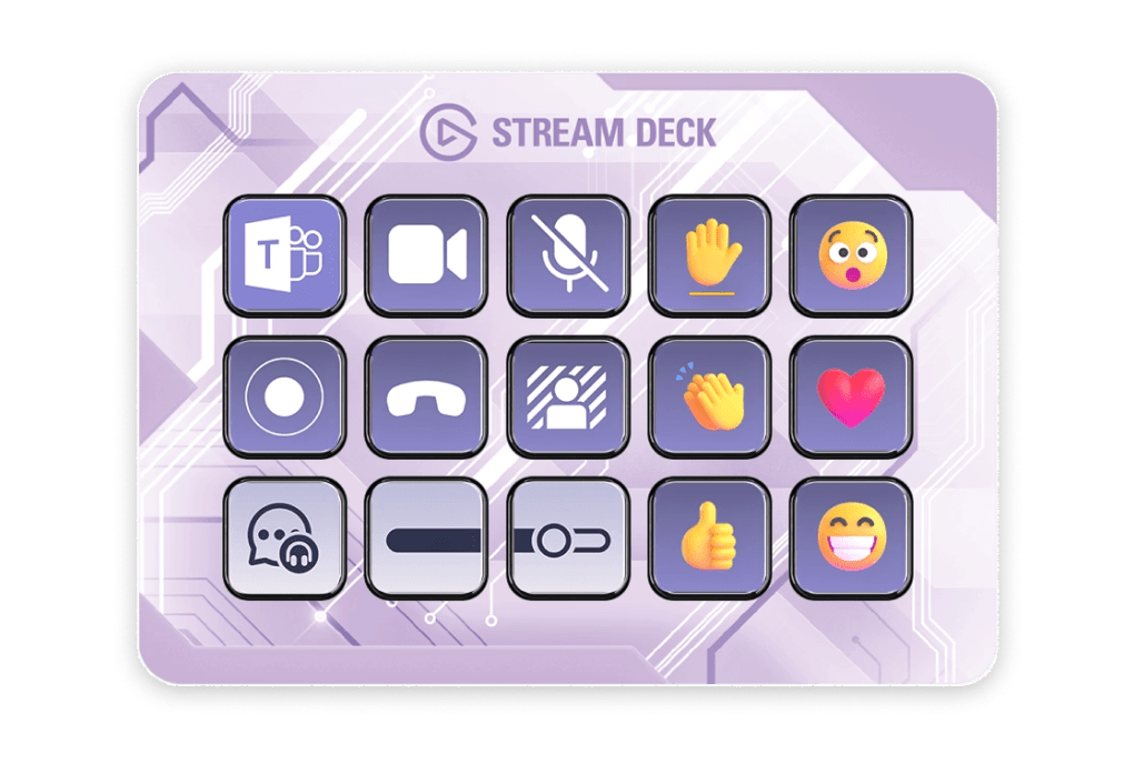 Stream Deck MK.2 with Peaceful Web faceplate