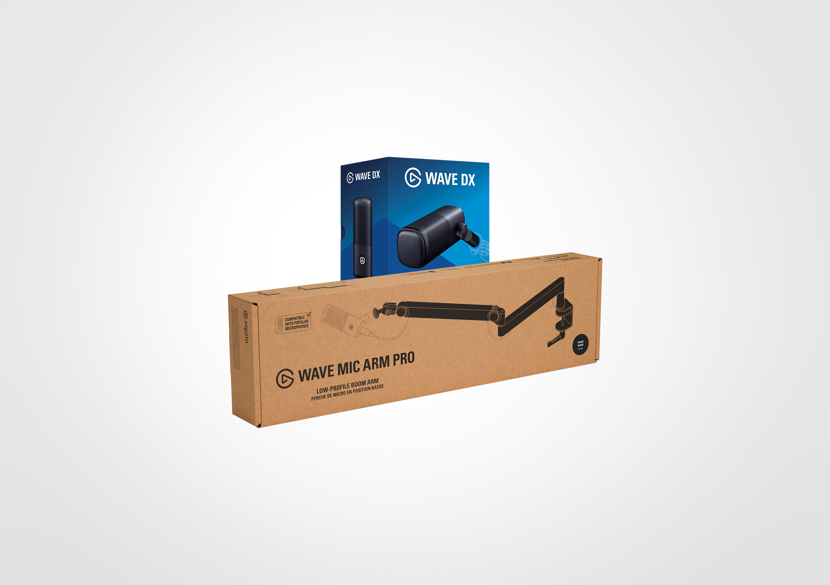 Dynamic Duo with Mic Arm Pro (without XLR Cable)