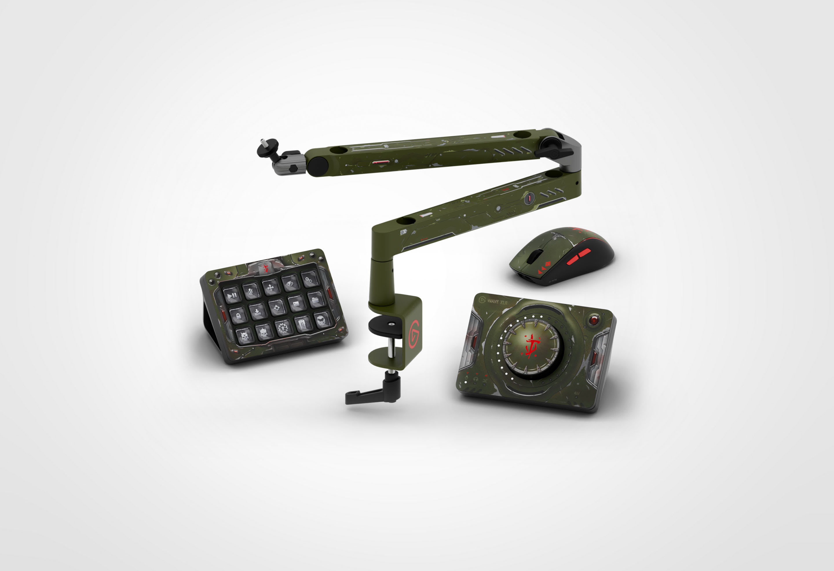 Doom Elite Bundle - Control, Interface, Mount and Mouse